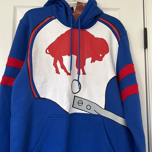 🏈NWT NFL BUFFALO BILLS THROWBACK HOODIE🏈 - Picture 3 of 8